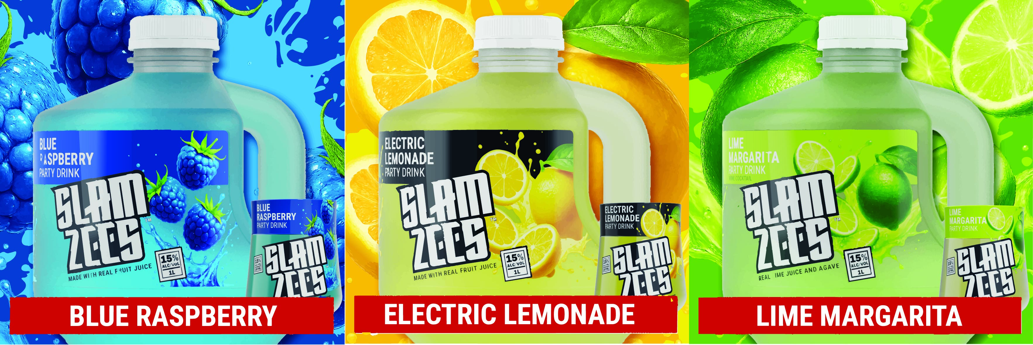SLAMZEES® Unveils Fun New 1L Format in Three Signature Flavors, D