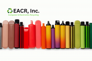 Disposable vapes lined up next to each other
