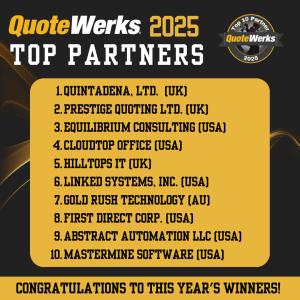2025 QuoteWerks Top 10 Partners