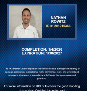 haag certified inspector badge