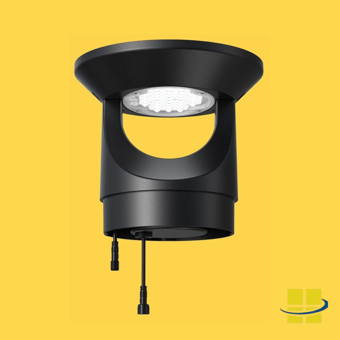 SECU 3w Solar-Powered Security Bollard Light (590nm Amber Bollard Head)