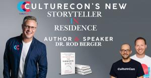 CultureCon founders Zach Blumenfeld and Nick Lombardino welcome Dr. Rod Berger