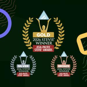 IntouchCX celebrating 8 Stevie Awards at the 2026 Asia-Pacific Stevie Awards for AI-powered customer experience and enterprise technology innovation.