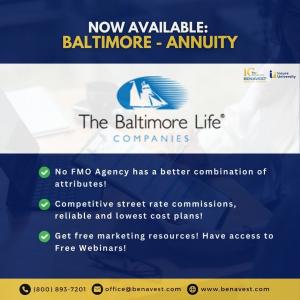 Baltimore Annuity Contracting 2026 Expansion Through FMO BenaVest 11 baltimore annuity contracting 2