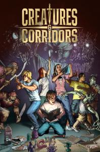 The Limited Edition cover for Creatures & Corridors by artist Gene Ha, which features the lead characters