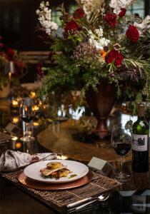 Beirut Sunset Trout is presented during the FUSION360° culinary experience by Vibrant Occasions Catering at Rusty Tractor Vineyards in Little Rock on August 28, 2025. Photo credit: Lori Sparkman Photography.
