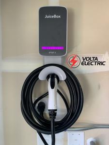 An EV charger installed by Volta Electric experts