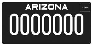 arizona blackout plate