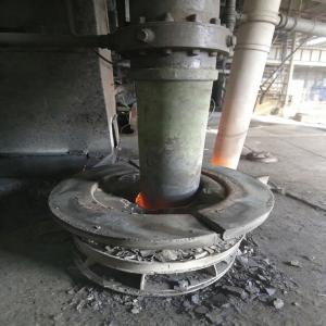 LXHTR flexible furnace electrode sealing ring installed at a smelting furnace electrode opening to help isolate heat radiation and smoke.