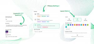 LinkSpree customization settings for link layouts