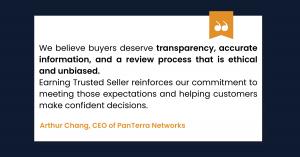 Quote from Arthur Chang, CEO of PanTerra Networks