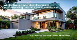 Modern South Florida home used to illustrate how wind mitigation inspections can help homeowners qualify for insurance savings.
