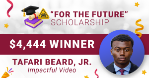 Scholarship Winner Tafari Beard Jr.