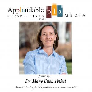 Dr. Mary Ellen Pethel Applaudable Perspectives Podcast Title Card