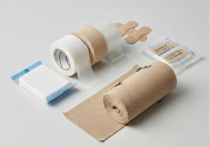 medical tape and bandages