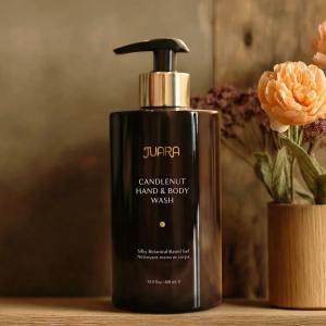 The Candlenut Hand and Body Wash from JUARA features the brand’s signature candlenut fragrance - a warm, mood-boosting fragrance.