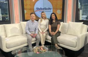 Property Manager Annika Coluccio with "Las Vegas Morning Blend" hosts, Elliott Bambrough and Jessica Rosado