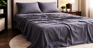 elegant modern bedroom in Canada featuring Beddora luxury cotton bedding set with duvet covers and sheets in stylish home interior