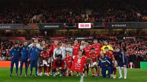 a team celebrating