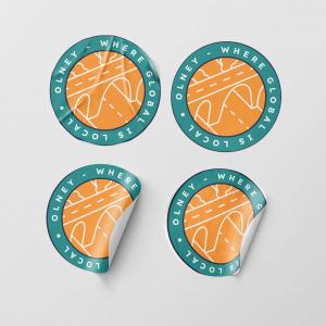 Creative Repute Designs Custom Sticker Series for Olney Community Collaborative