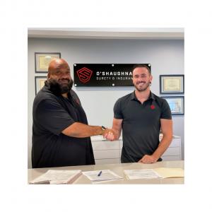 Oscar Maturana, Left, and Peter Hill of O’ShaughnaHill Surety & Insurance