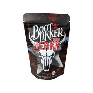 Sleek new packaging of Bootlikker Beef Jerky