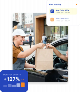 The curbside pickup service