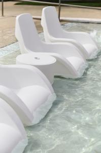 Forma In-Pool Chair, White (Set of Two) - Luxury Pool Chair Available Now at AquaBluMosaics.com