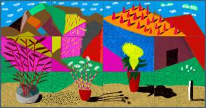Colorful landscape titled