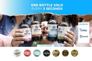 GUTSY CAPTAIN COMPANY Kombucha bottles, prizes and investors