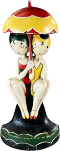 Hubley Bathing Beauties doorstop, one of a series of six designed and signed 