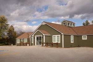 This is an exterior photo of the Center for Sleep Disorders at 3 Albert Cree Drive in Rutland, Vermont