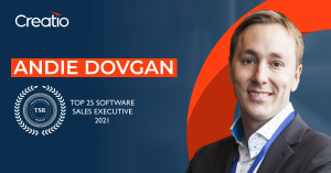 Creatio’s CSO, Global Markets, Andie Dovgan, Named Top 25 Software Sales Executives of 2021