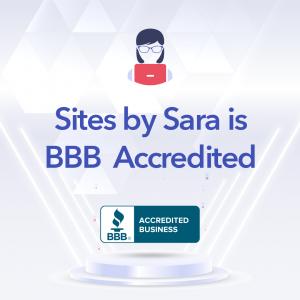 Sites by Sara's BBB Accreditation Seal