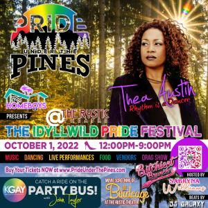 The second Annual Pride Under The Pines Event will bring desert heat to the cool gay heights with a full day of out-and-proud festivities including food, fun, artists, vendors and fabulous entertainment.