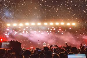 Concert performers on stage