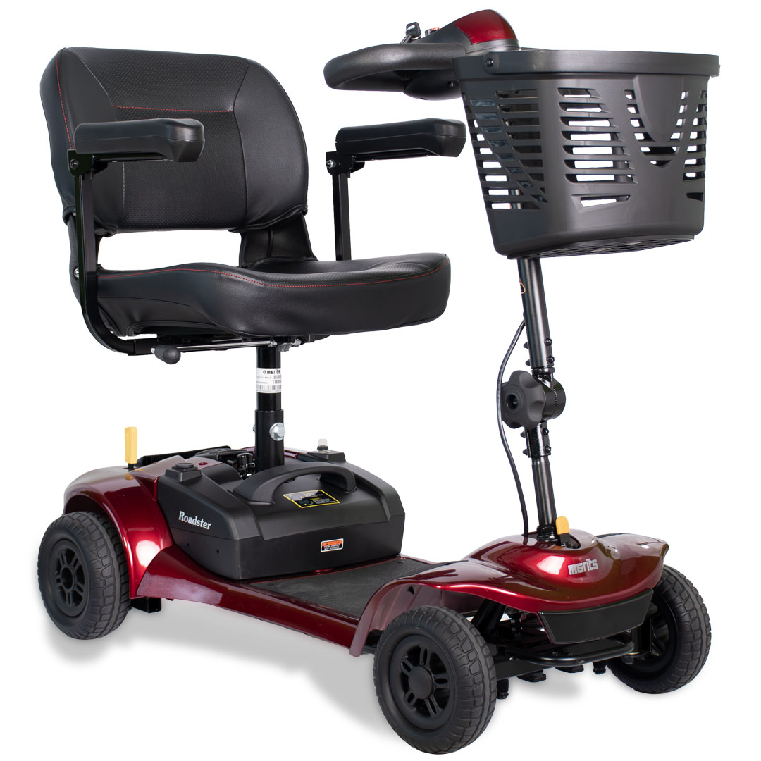 Mobility Aid Solutions: Top Medical Mobility Reveals 2024’s Top Breakthroughs 6 Modern 4-wheel mobility scooter for adults showcasing the latest in portable mobility technology.