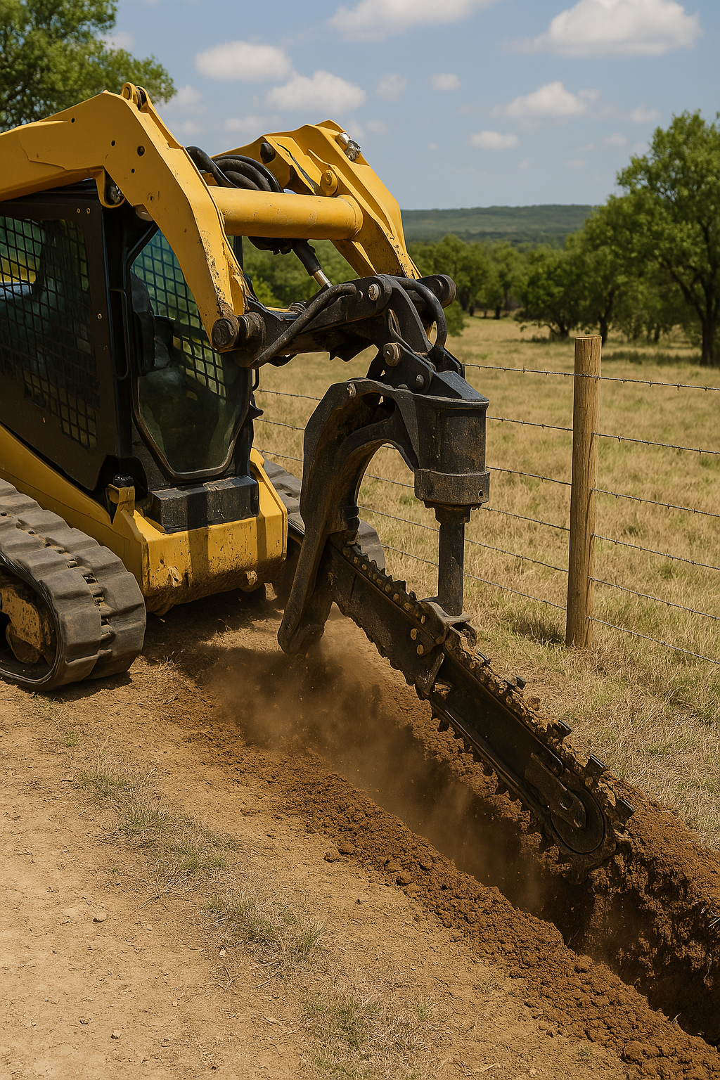 best Fredericksburg texas trenching trencher service