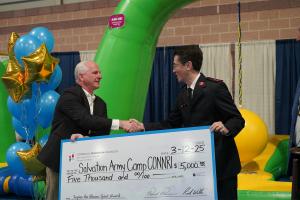 Ron Romens congratulates Camp CONNRI for Inspiring the Human Spirit