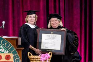Norma Patteson Mills ’60 receives an honorary Doctor of Humane Letters