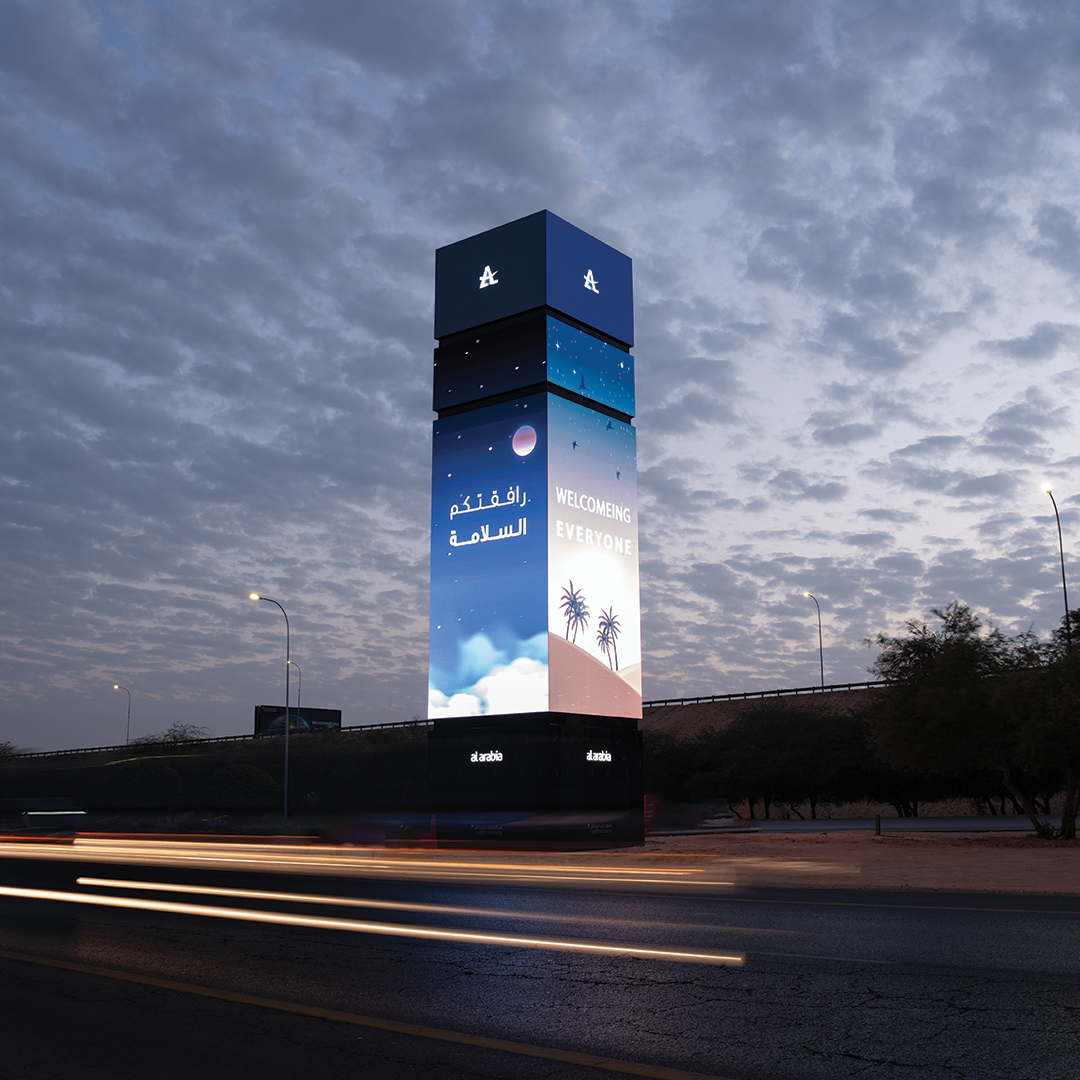 The different shapes and colors of the billboards reflect their identity and the teams’ exceptional service and unique technical capabilities in the outdoor advertising sector