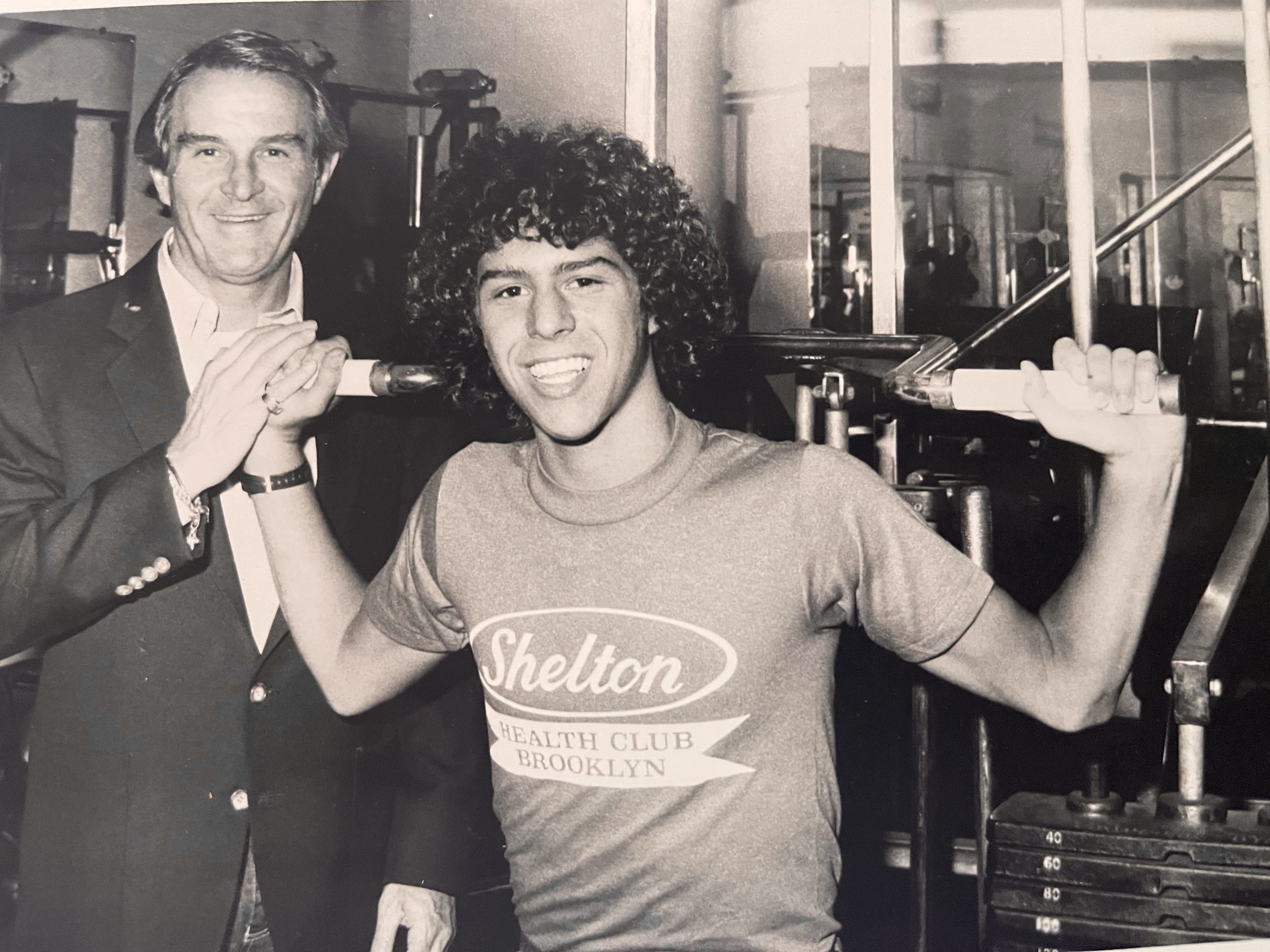 Todd and Marvin Stein at the iconic Shelton Health Club