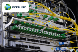 Backside of server equipment