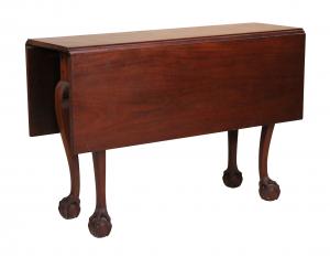 The John Brown Chippendale carved mahogany diminutive drop-leaf dining table attributed to John Goddard (1724-1785), Newport, Rhode Island, circa 1770. Estimate: $5,000-$10,000