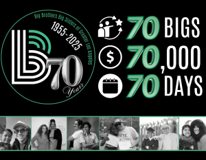Help BBBSLA recruit 70 volunteer mentors and raise $70K in 70 days!
