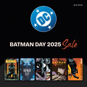Get Batman comics at low prices during the Batman Day 2025 sale.