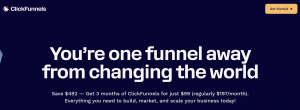 ClickFunnels $99 for 3 Months discount offer