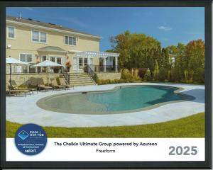 Photo of The Chaikin Ultimate Group's award winning swimming pool renovation on Long Island NY